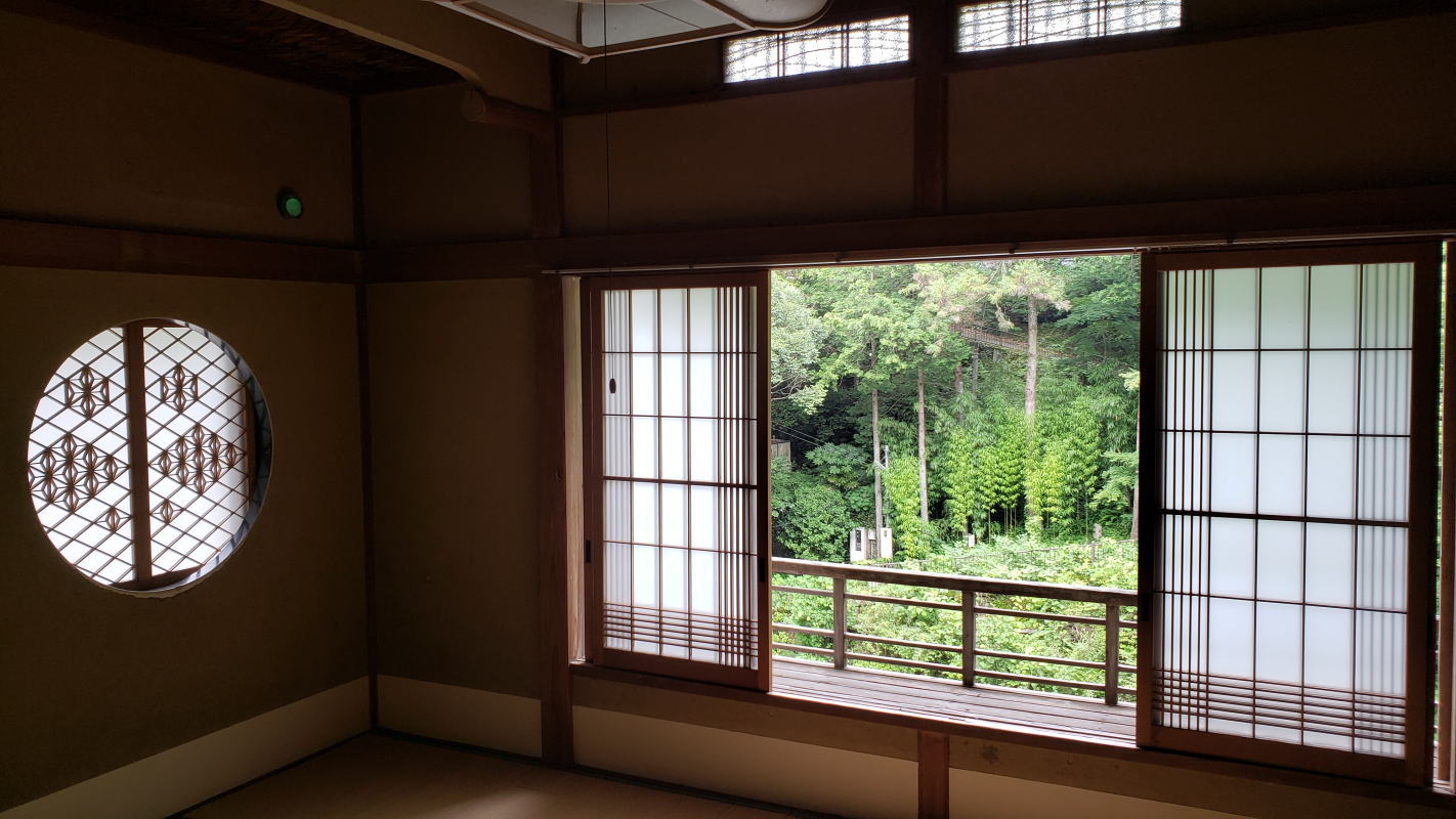2階の離れ川側